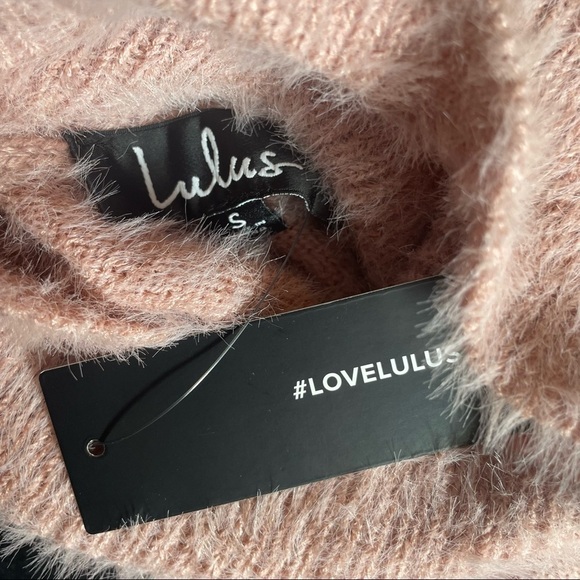 LULUS Positively The Best Eyelash Knit Turtleneck Sweater in Mauve - Picture 8 of 9